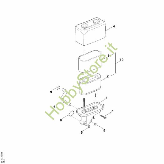 Picture of B - Filtro aria EVC 2000.0 (EVC2000-0001)